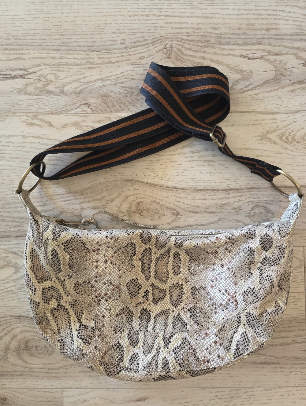 Anthropologie Leather Hobo Shoulder Bag